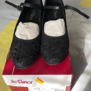So Danca Sparkle Black Dance Shoe